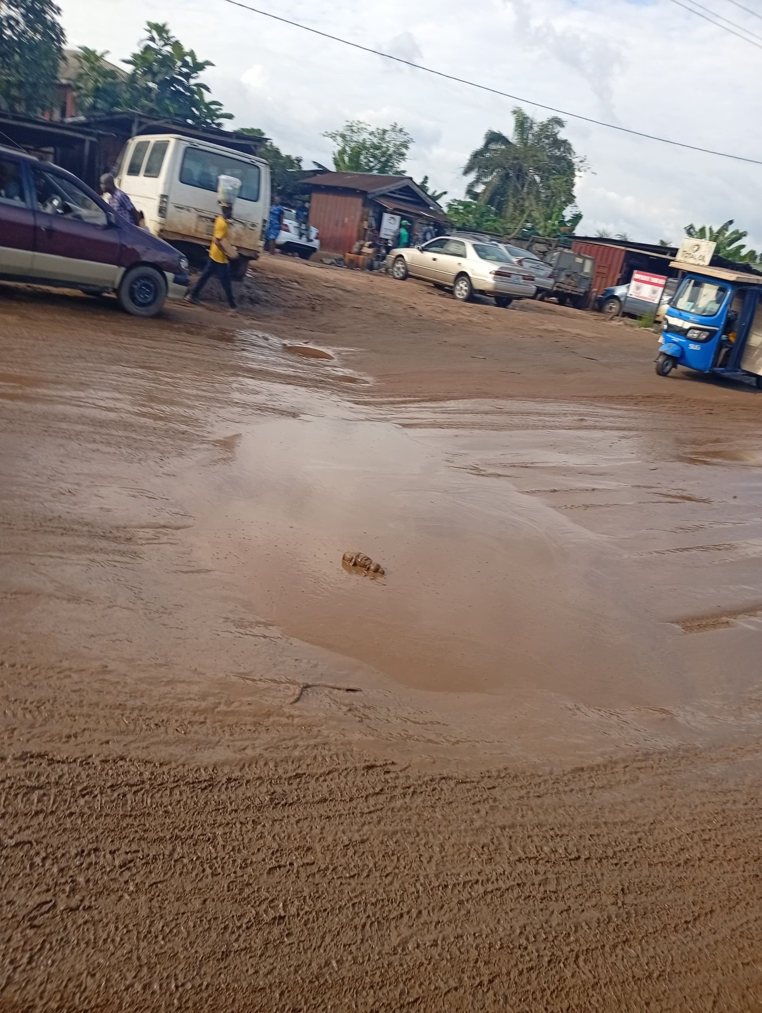 Flooded Abraka street