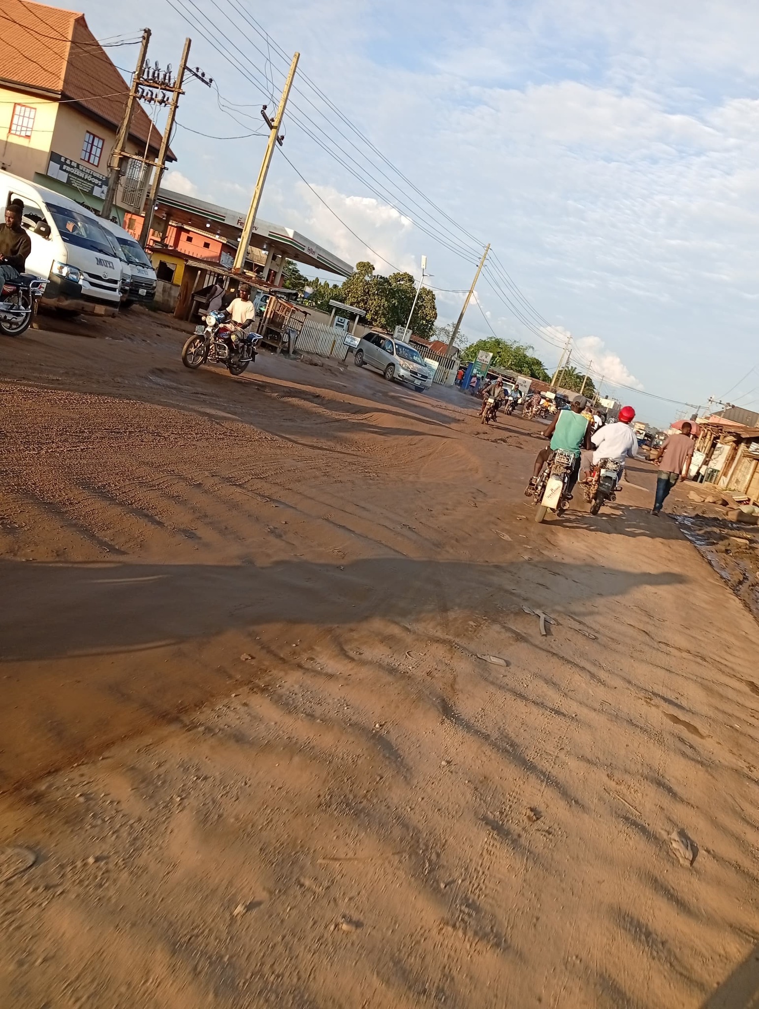 Damaged infrastructure in Abraka